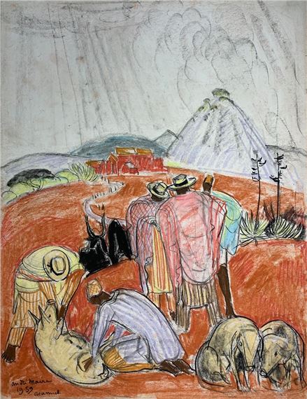 Madagascar, distribution of the pig by André Maire, 1959