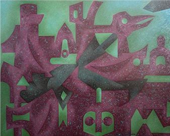 Profil d'homme au triangle by Roger Toulouse, 1979