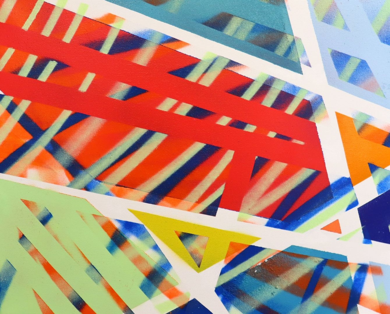 Artwork by Dark Shield, Composition, Made of Acrylic spray can on canvas