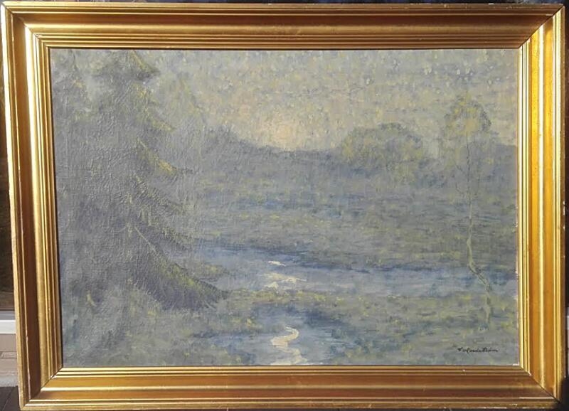 Artwork by Carl Nordstrom, Landscape, Made of Oil on canvas