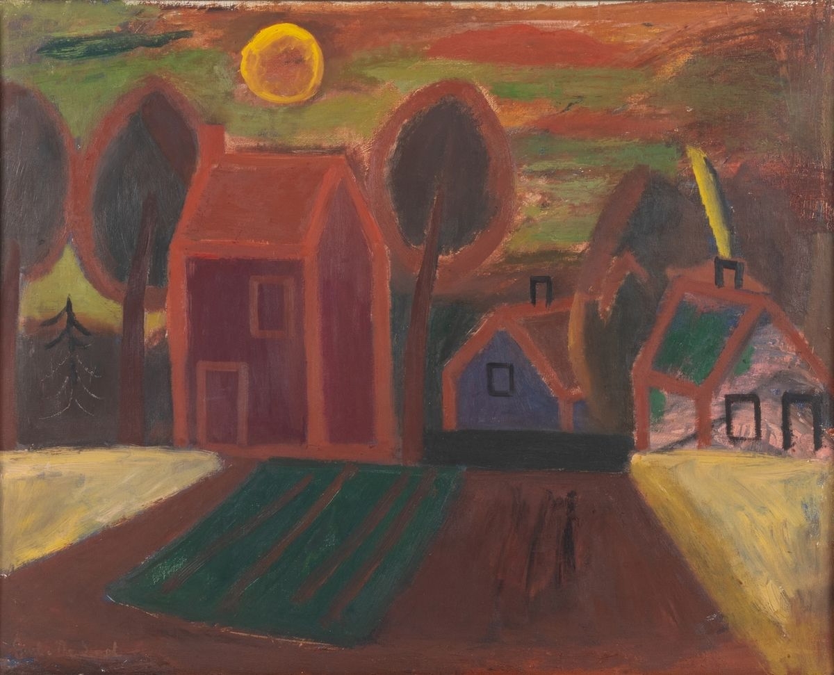La maison rouge by Gustave de Smet, circa 1929