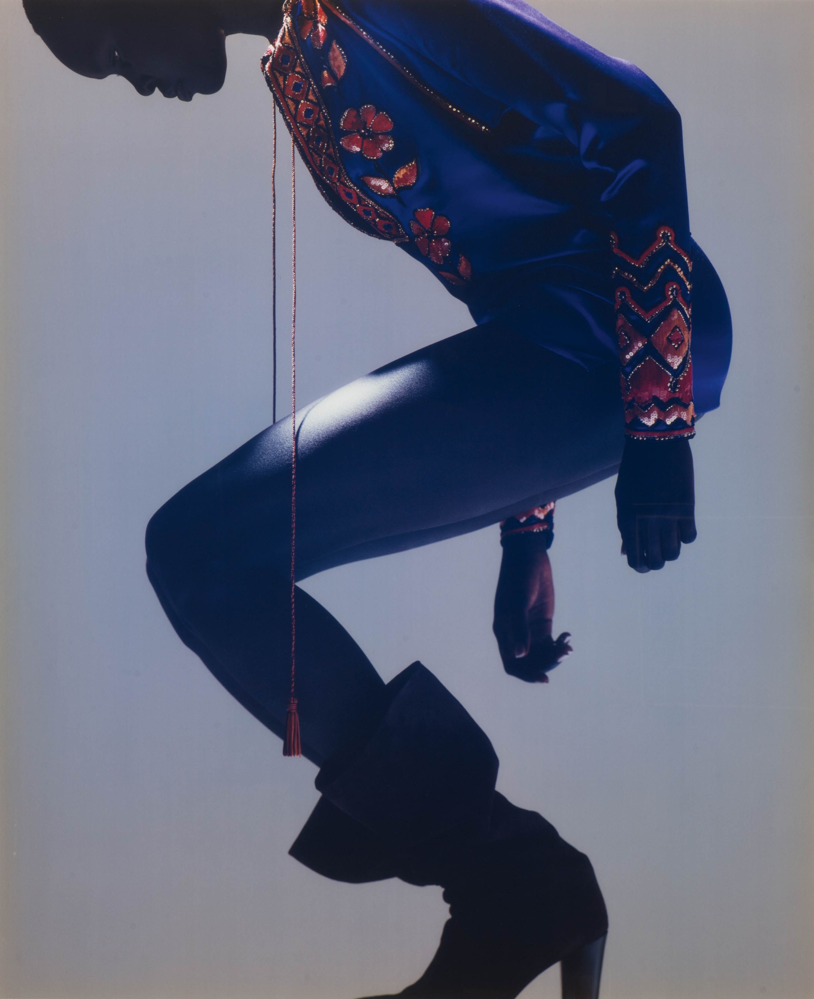 Artwork by Wendelien Daan, Legs 1999 (met model Alek Wek in Yves Saint-Laurent Couture), Made of C print