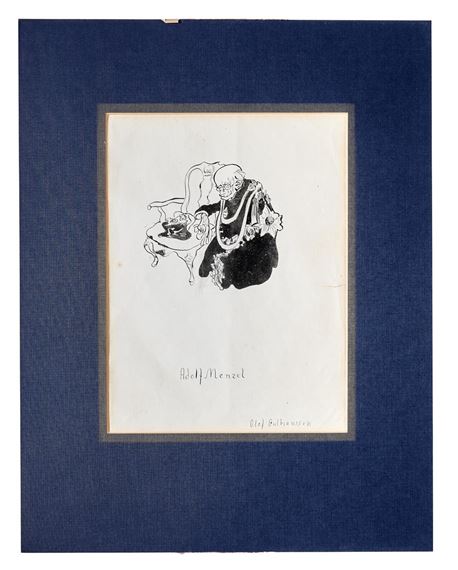 Adolf Menzel by Olaf Gulbransson, 1903