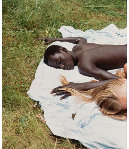 Untitled (Michael Asleep with Hair) by Jocelyn Lee, 2004
