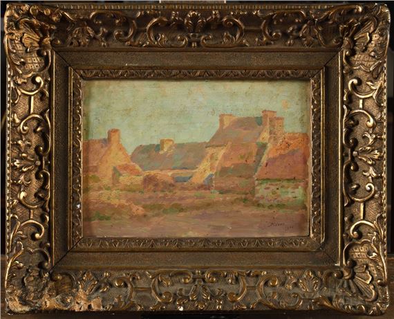 Village au couchant by Émile-Louis Méret, 1906