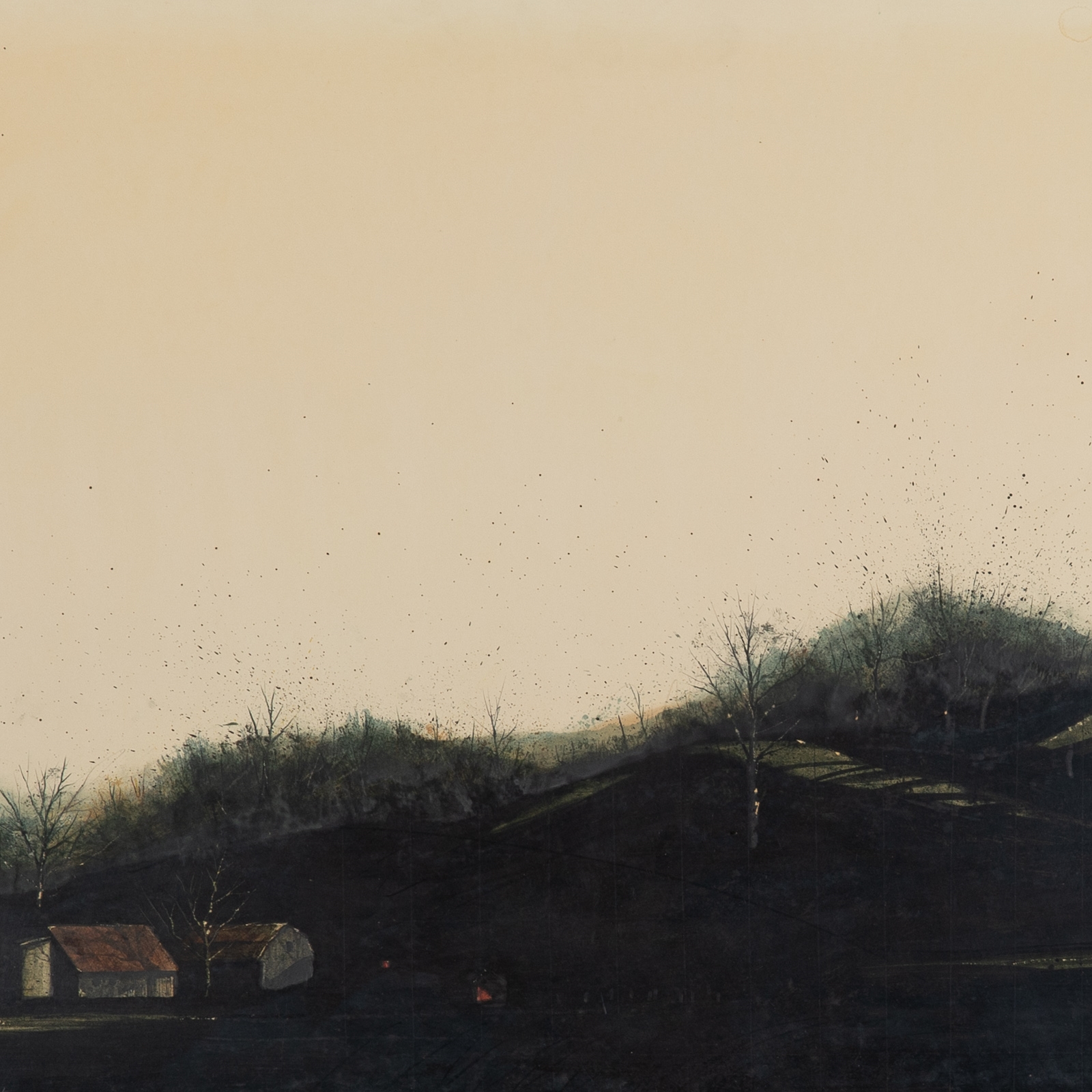 Artwork by William Dunlap, "Late, Late, Light,", Made of oil on paper