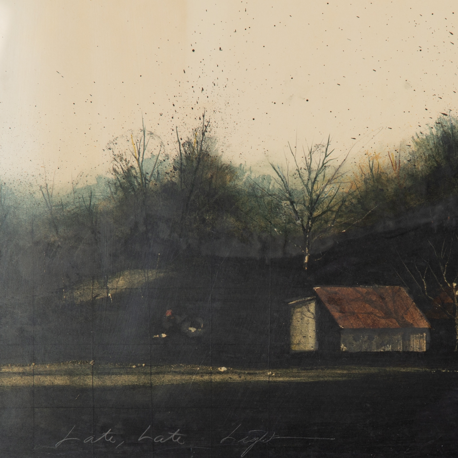 Artwork by William Dunlap, "Late, Late, Light,", Made of oil on paper