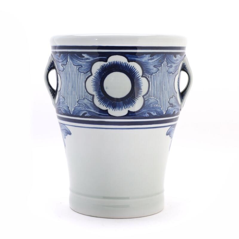 Artwork by Gotfred Rode, A porcelain floor vase modelled with two handles, Made of porcelain