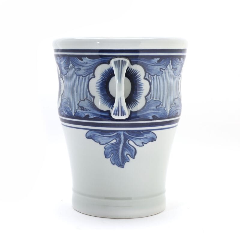 Artwork by Gotfred Rode, A porcelain floor vase modelled with two handles, Made of porcelain