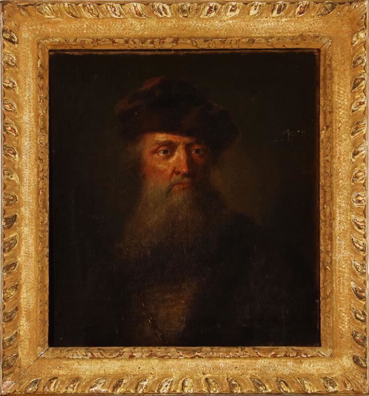 Rembrandt van Rijn | Portrait of an old man with a long grey beard and ...