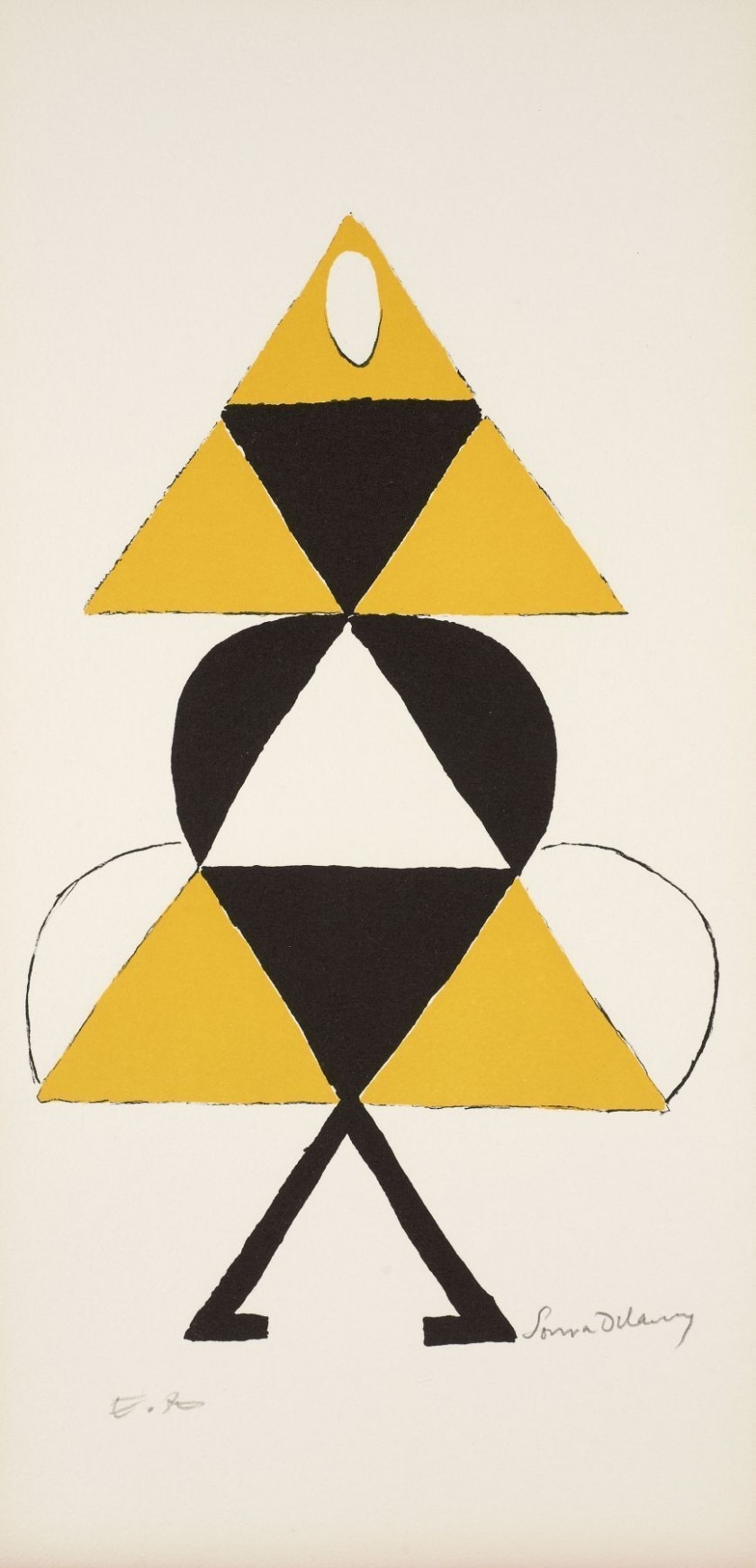 Artwork by Sonia Delaunay, Le Coeur à Gaz, Made of 5 lithographs in colors and black