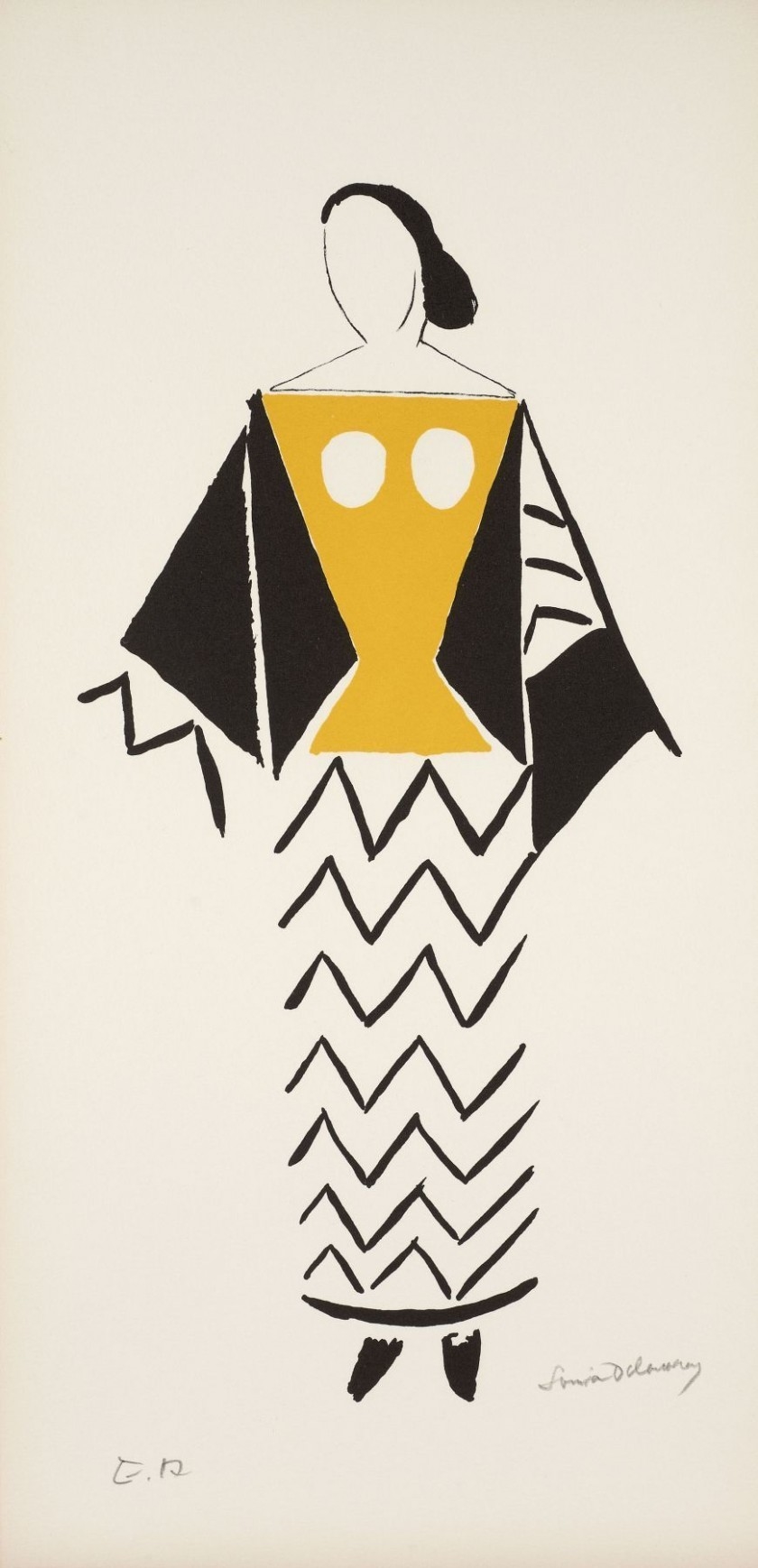 Artwork by Sonia Delaunay, Le Coeur à Gaz, Made of 5 lithographs in colors and black