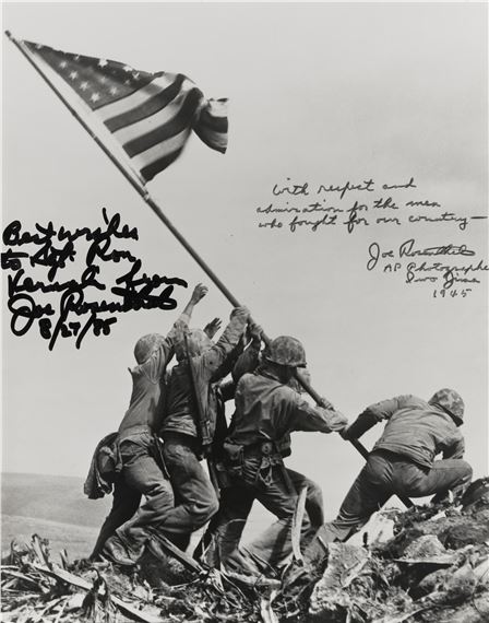 Raising the Flag at Iwo Jima by Joe Rosenthal, 1945
