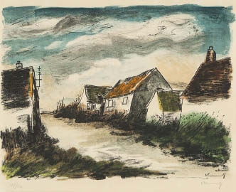 Montigny-sur-Avre by Maurice de Vlaminck, 1956