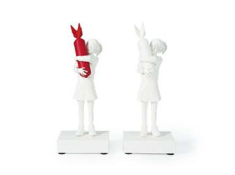 Banksy | BOMB HUGGER (RED BOMB Ver) (2019) | MutualArt