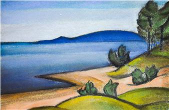 Baltic. Sea shore. - Boris Smirnov-Rusetsky