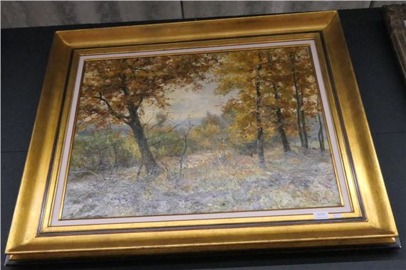 Rivière en forêt by Xavier Wurth, 1897