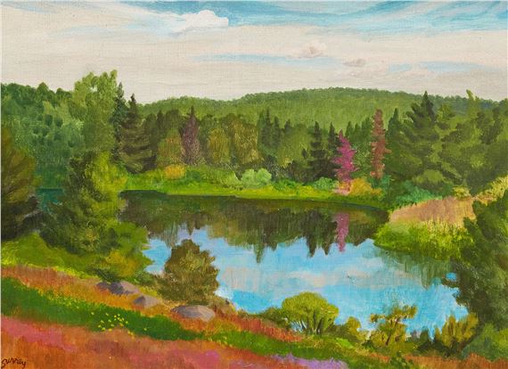 Petit étang près de Lac Malaga by Philip Henry Surrey, 1977