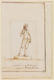 STUDY OF A SCULPTURE IN BOBOLI - Sebastian Fulcarus
