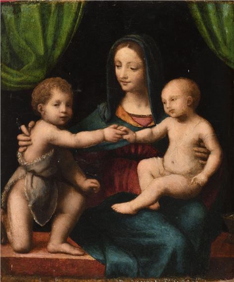 Bernardino Luini | The Virgin and Child and Saint John the Baptist ...