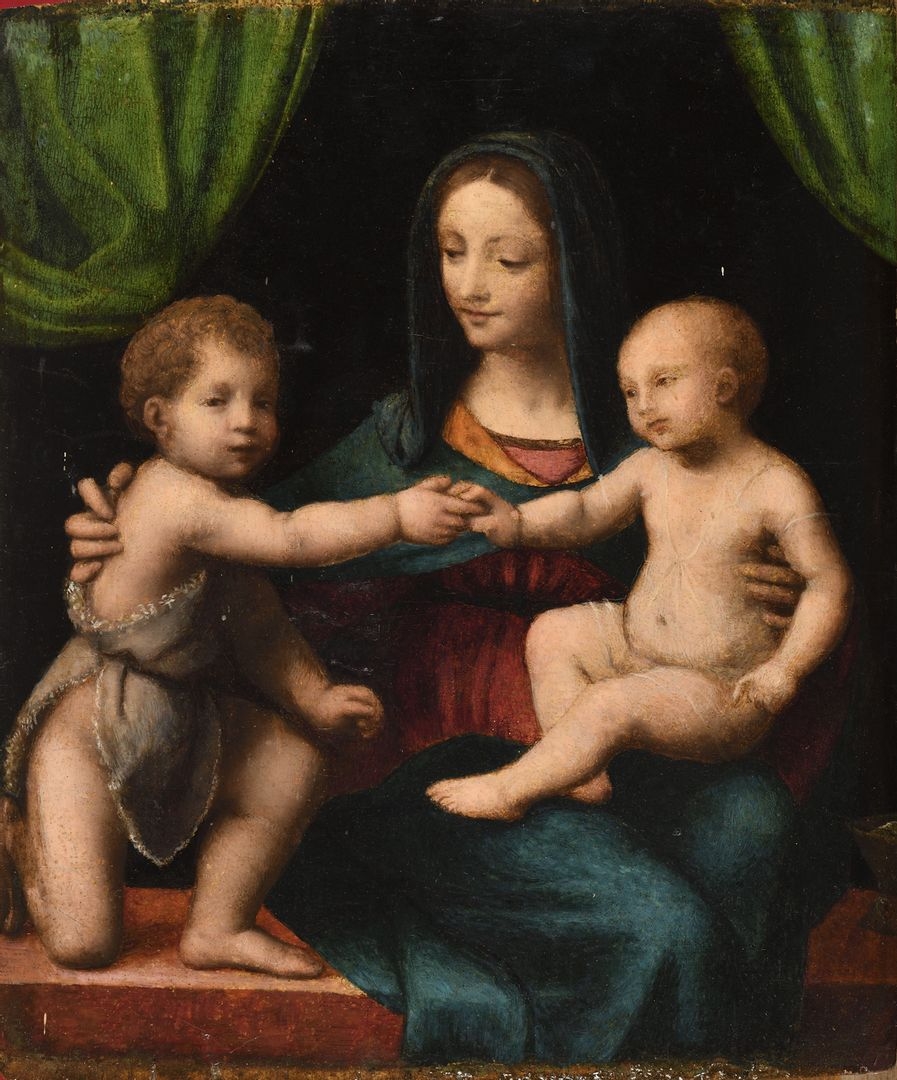 Bernardino Luini | The Virgin and Child and Saint John the Baptist ...
