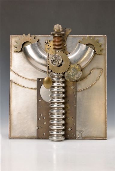 abstract composition by Albert Sous, dated 1984