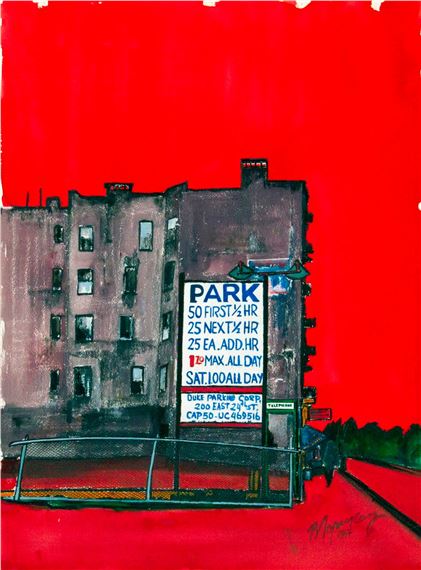 New York Parking Lot by Burhan Doğançay, 1964