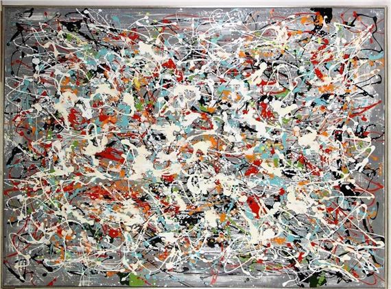 Artwork by Jackson Pollock, ORGANIZED CHAOS, Made of ACRYLIC ON CANVAS