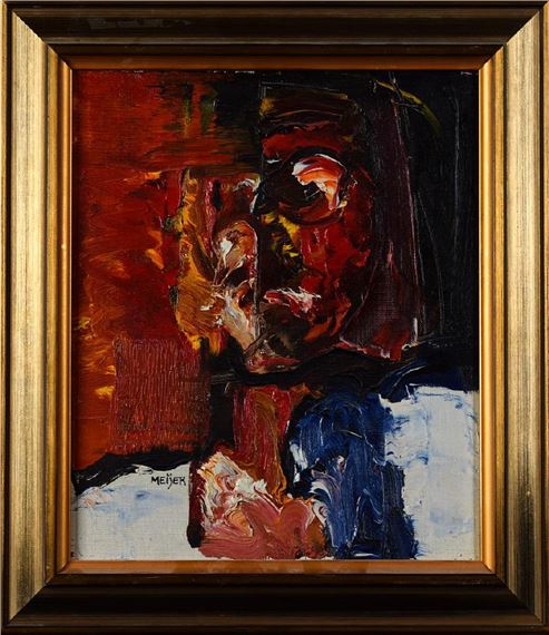 Abstrakt komposition by Sture Meijer