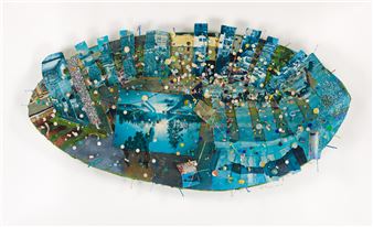 Oval Memory Series: (Rhinoceros) Heaven - Howardena Pindell