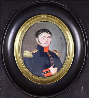 Portrait of a French military officer - Carl Ludwig Philippot