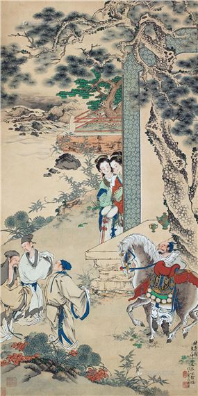 Horse by Xu Cao, Dated 1941