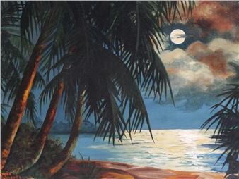 Miami Florida Beach Scene - Renee Harcombe