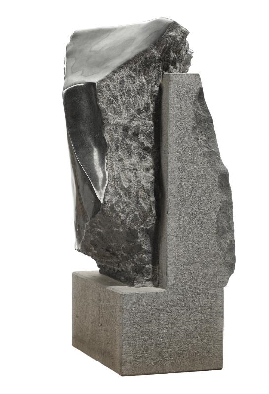 Artwork by Niels Peter Bruun Nielsen, Organic form, Made of polished black granite sculpture