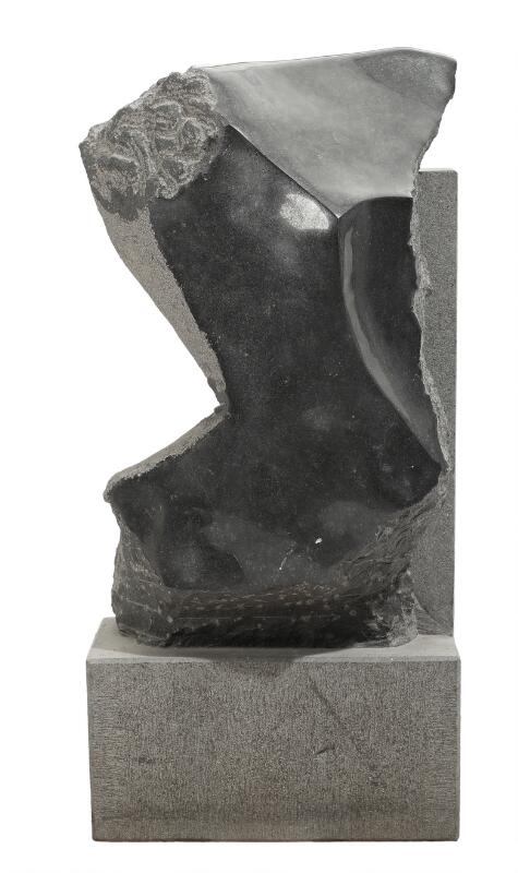 Artwork by Niels Peter Bruun Nielsen, Organic form, Made of polished black granite sculpture