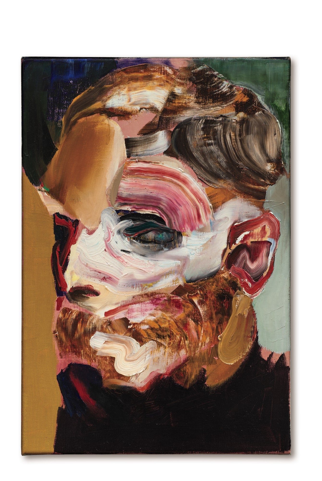 Artwork by Adrian Ghenie, Self-Portrait in  年的自畫像, Made of oil on canvas