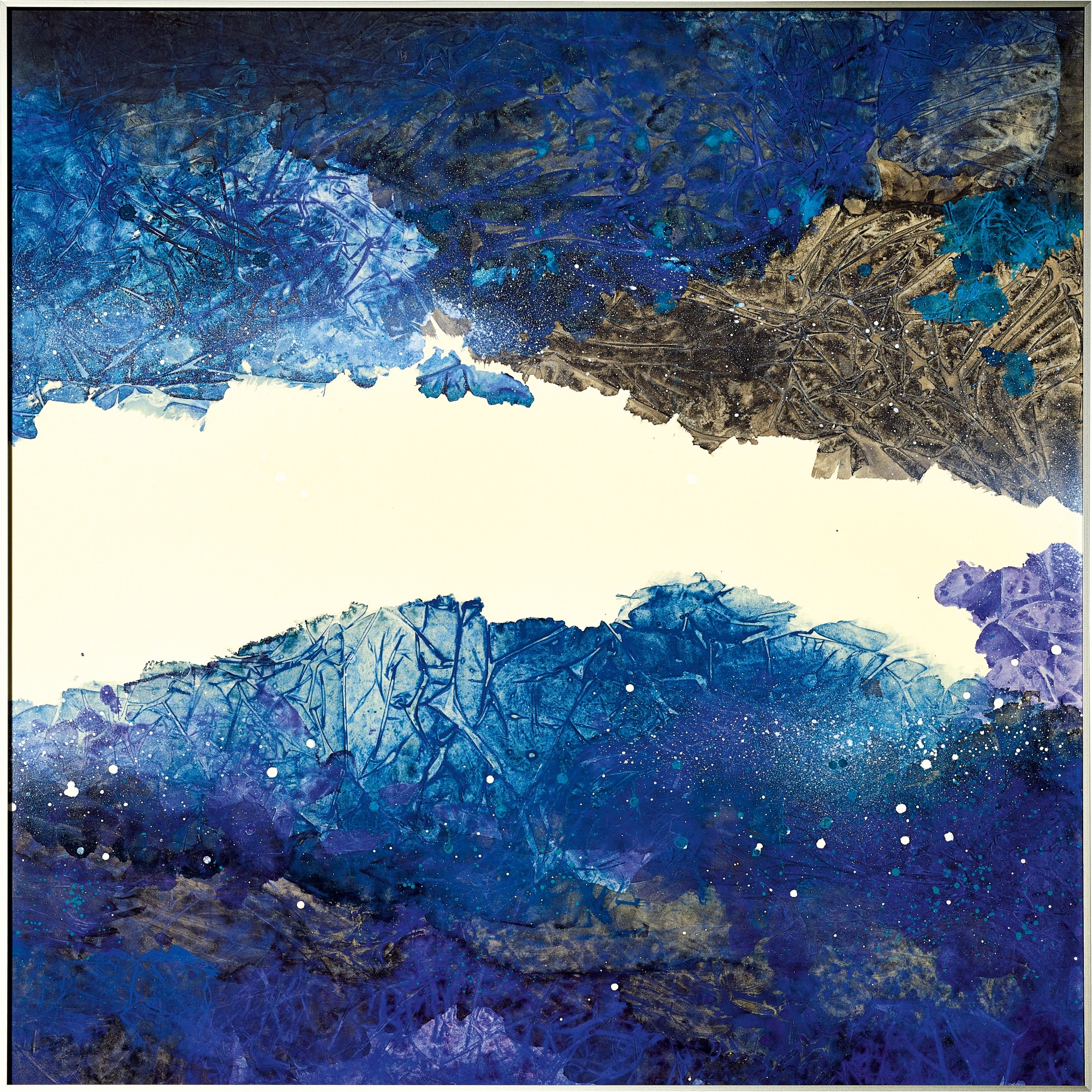 Artwork by Raymond Fung, Breathing 1 呼吸（一）, Made of ink and color on paper