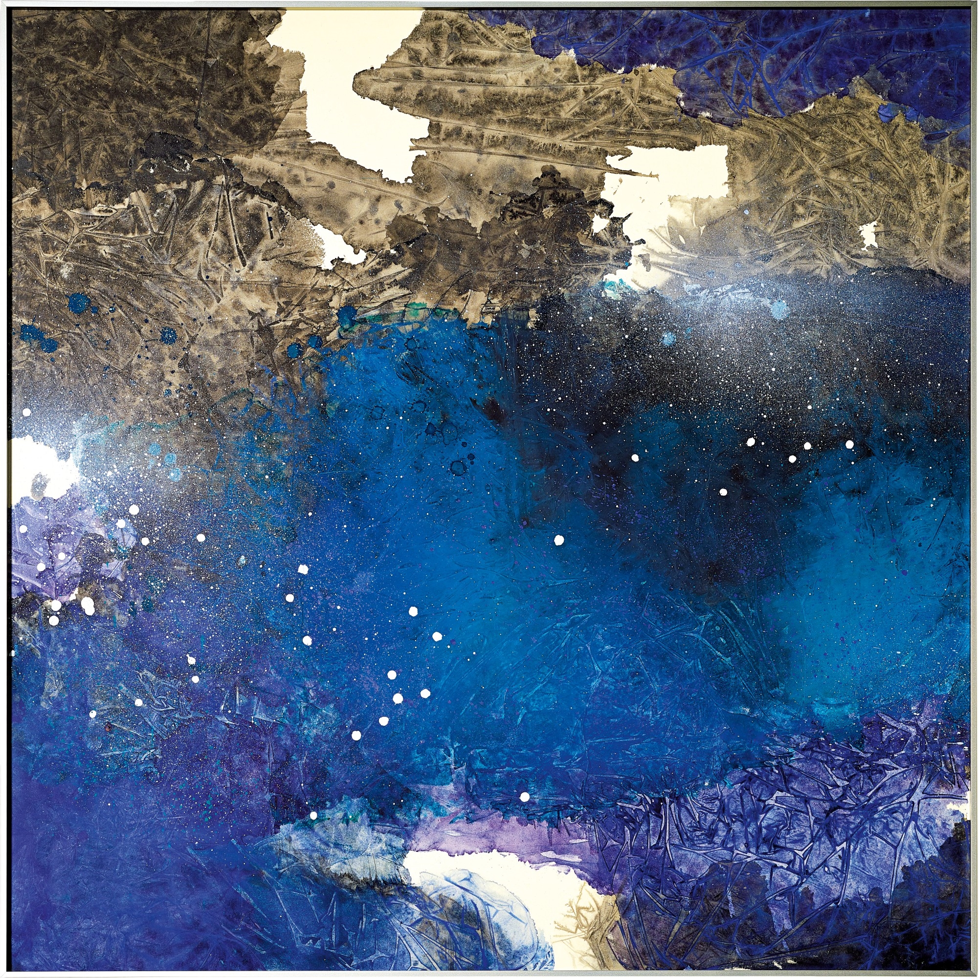Artwork by Raymond Fung, Breathing 1 呼吸（一）, Made of ink and color on paper