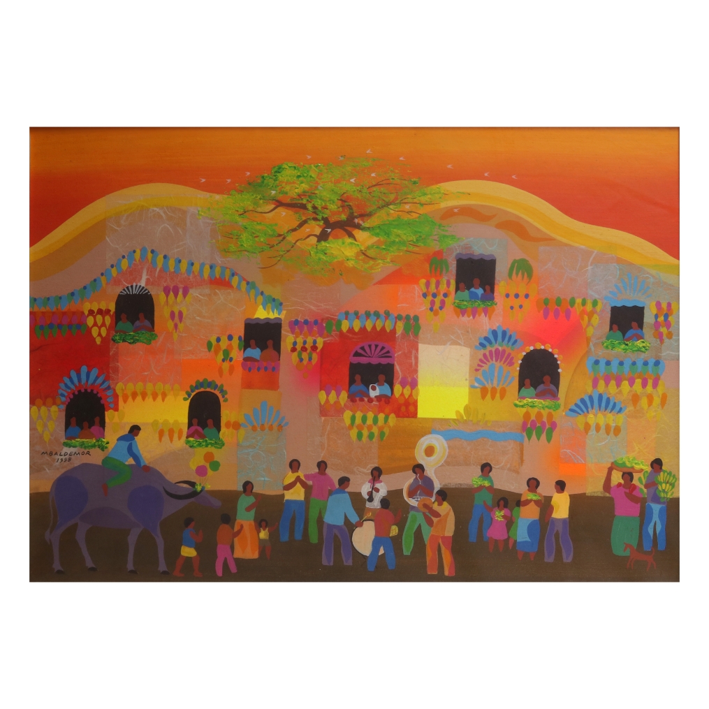 Pahiyas Folk Festival by Manuel Baldemor, dated 1998