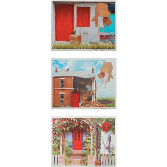 a) Red Door Series 3 b) Red Door Series 8 c) Red Door Series 6 - Maxine Syjuco