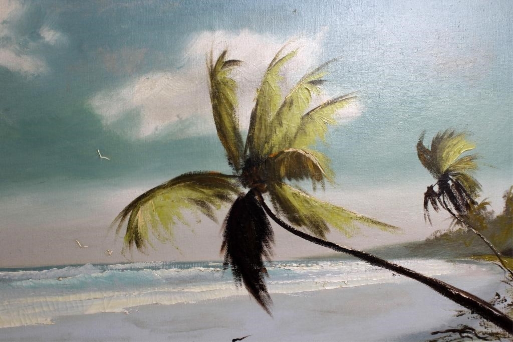 Artwork by Alfred Hair, RIO MAR BEACH SCENE, Made of oil on canvas