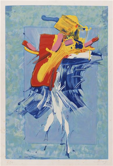 Serie Materia Flotante Azul by Francisco Hung