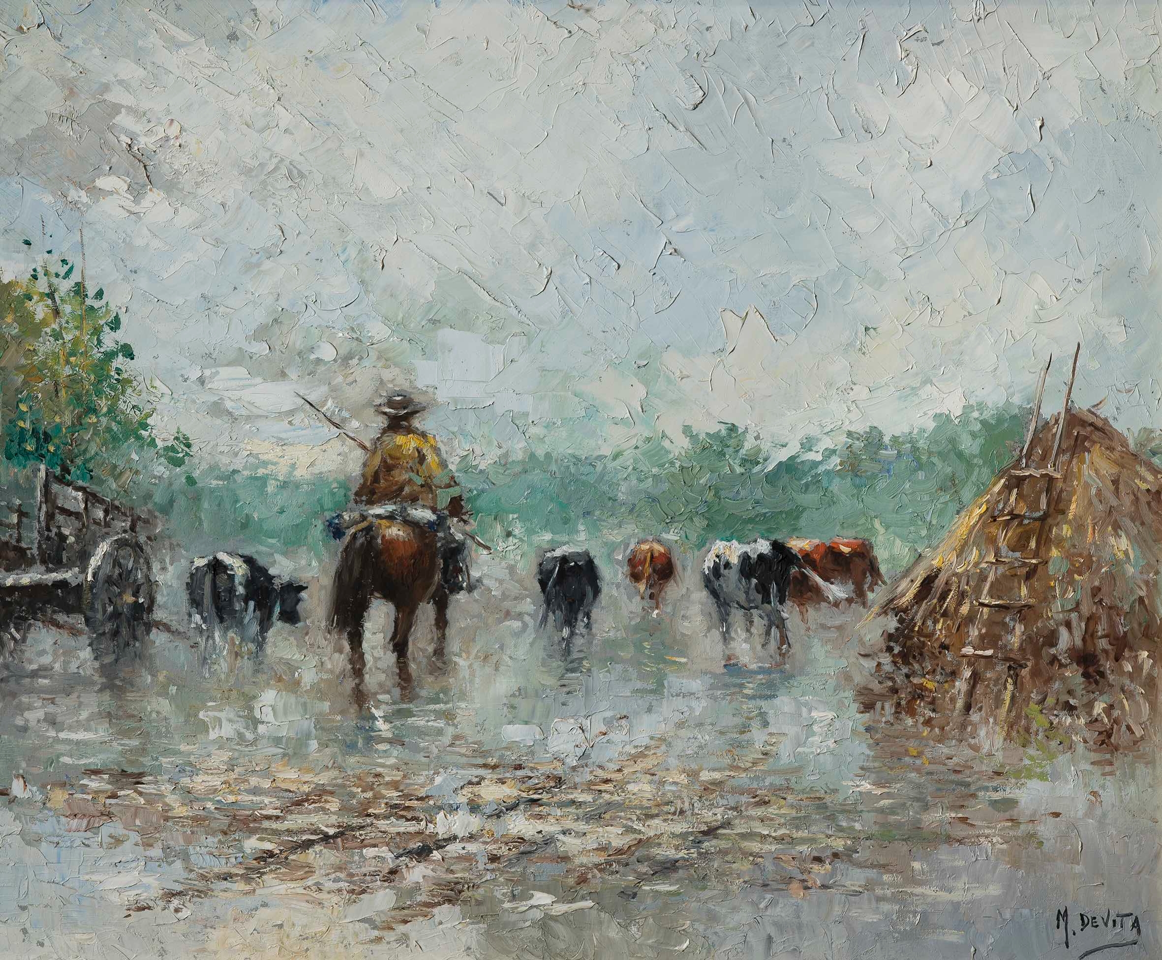 Artwork by Miguel De Vita, Tropero, Made of oil on canvas