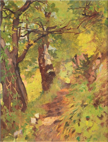 A PATH IN THE WOOD by Mario Puccini