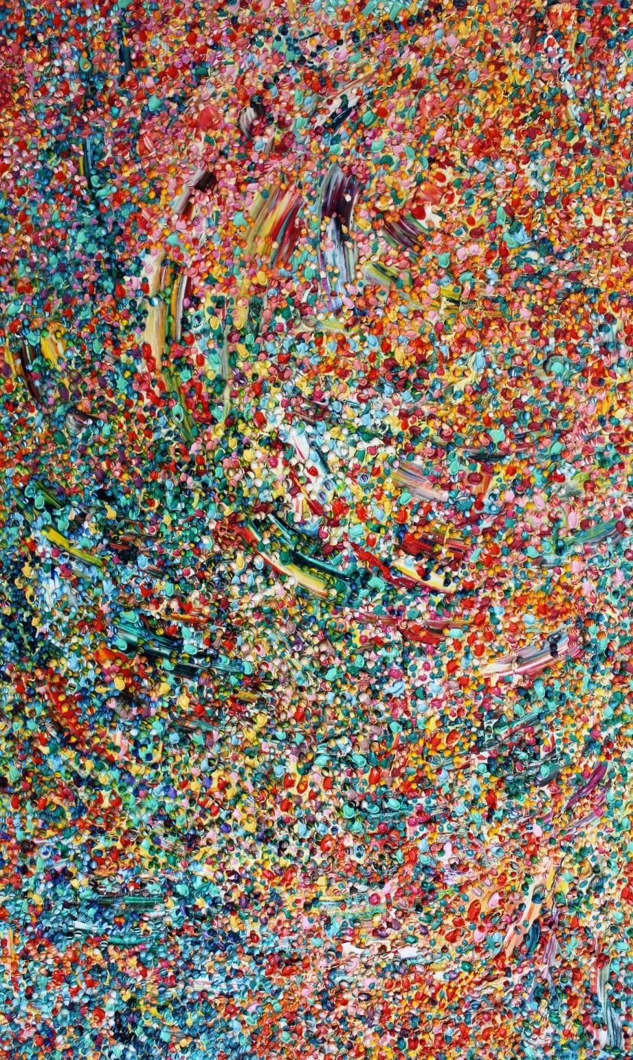 Artwork by Llewellyn Xavier, Pink Flamingo Ballet, Made of Oil on canvas