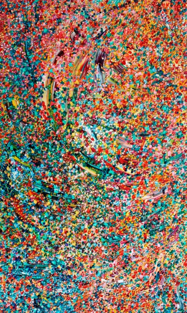 Artwork by Llewellyn Xavier, Pink Flamingo Ballet, Made of Oil on canvas