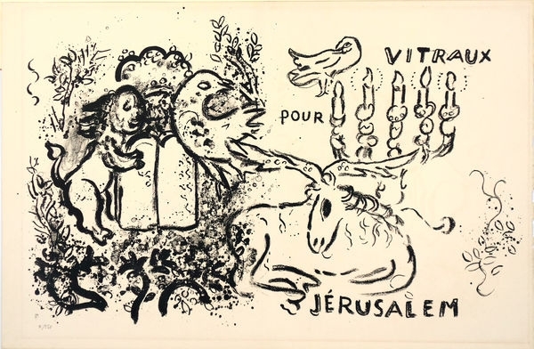 Titelblatt und Titelseite für »Glasmalereien für Jerusalem