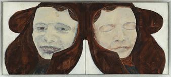 Komposition med ansikten - Astrid Göransson