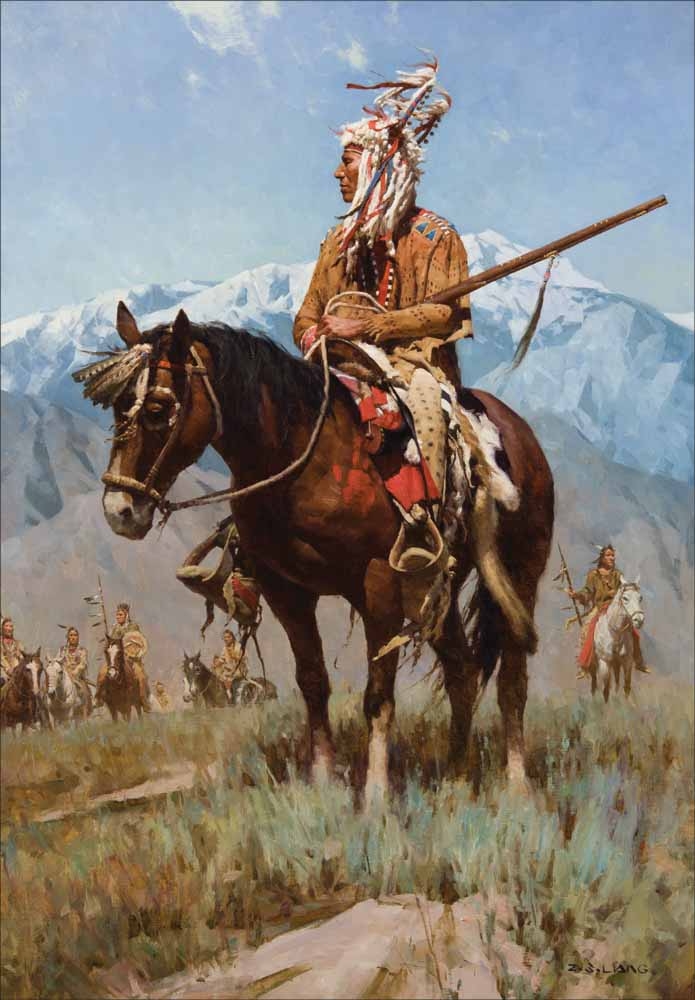 Z.S. Liang | Pride of the Lakota, Before Deer Medicine Rock | MutualArt