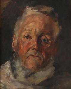 Portrait of an old man by Else Berg